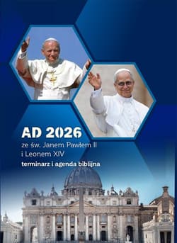 Kalendarz AD 2026 św. Janem Pawłem II i Leon XIV - Praca zbiorowa