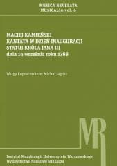 Kantata w dzień inauguracji statui króla Jana III - Michał Jagosz