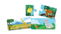 Galeria - zdjęcie nr. 3 - Kapitan Nauka. Co jedzą zwierzęta? Puzzle malucha