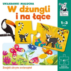 Kapitan Nauka. W dżungli i na łące. Układanki - Katarzyna Nowowiejska, Gabriela Bieniek-Zaremba
