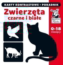 Kapitan Nauka Zwierzęta czarne i białe Karty kontrastowe + poradnik