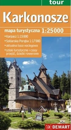 Karkonosze mapa turystyczna 1:25 000 - Opracowanie Zbiorowe