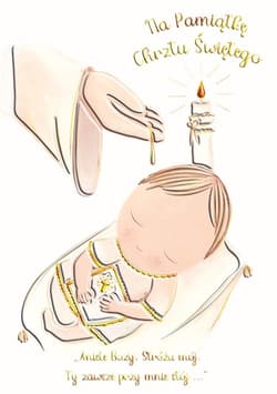 Karnet A5 Chrzest woda święcona