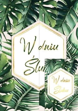 Karnet A5 Ślub Monstera