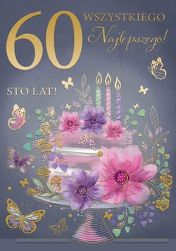Karnet A5 Urodziny 60