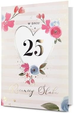 Karnet B6 Rocznica ślubu 25