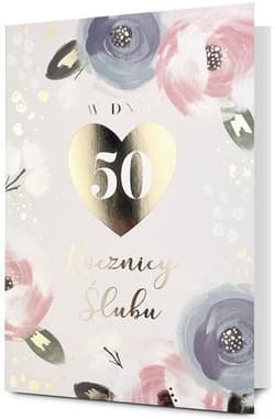 Karnet B6 Rocznica ślubu 50