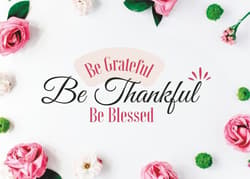 Karnet - Be Grateful
