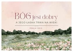 Karnet - Bóg jest dobry - łąka