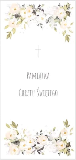 Karnet Chrzest DL C26 - Pamiątka Chrztu Świętego