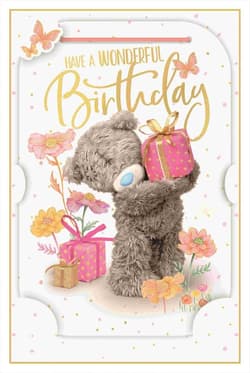 Karnet holograficzny 3D - Birthday