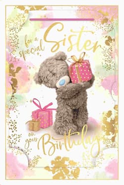 Karnet holograficzny 3D - For a special sister