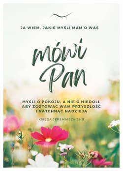 Karnet - Ja wiem, jakie myśli - kwiaty