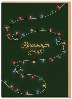 Karnet - Kolorowych Świąt Boże Narodzenie