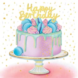 Karnet KW Tort Happy Birthday