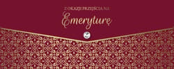 Karnet lux z okazji przejścia na emeryturę