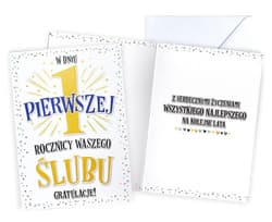 Karnet Rocznica ślubu 1