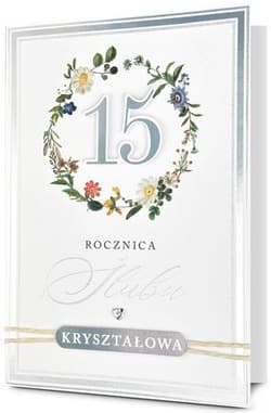Karnet Rocznica ślubu 15