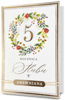 Karnet Rocznica ślubu 5