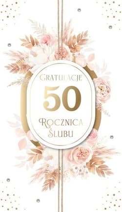 Karnet Rocznica Ślubu 50