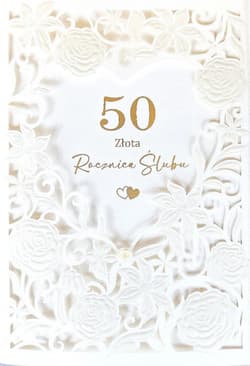 Karnet Rocznica Ślubu 50