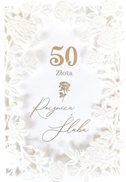 Karnet Rocznica Ślubu 50