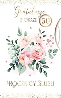 Karnet Rocznica Ślubu wymienne cyfry