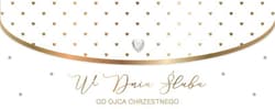 Karnet Ślub od ojca chrzestnego LUX-195