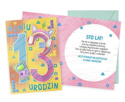 Karnet Urodziny 13