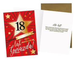 Karnet Urodziny 18