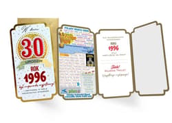 Karnet Urodziny 30
