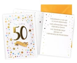 Karnet Urodziny gwiazdki 50