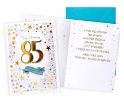 Karnet Urodziny gwiazdki 85