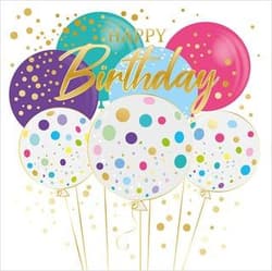 Karnet Urodziny - Pastel B-Day Balloon