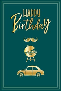 Karnet Urodziny - Stylish B-Day