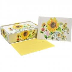 Karnety mini Słoneczniki Akwarela