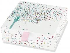 Karteczki zdobione Sercowe Drzewo