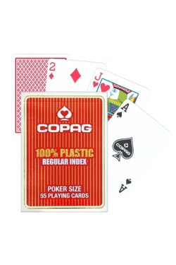Galeria - zdjęcie nr. 2 - Karty do gry Copag 100% plastic Regular index