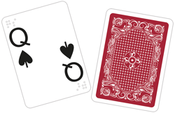 Galeria - zdjęcie nr. 2 - Karty do gry czerwone z dużymi indeksami i znakami Braile:a