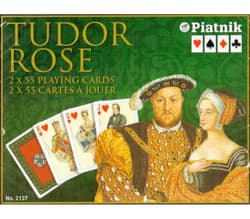 Karty do gry Piatnik 2 talie Róża Tudorów