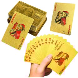 Karty eleganckie banknot dolar złote talia