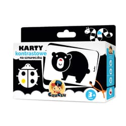 Karty kontrastowe na sznureczku 3 miesiące + czuczu - Opracowanie Zbiorowe