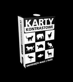 Karty kontrastowe. Zwierzęta małe i duże