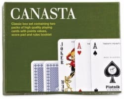 Karty Piatnik 2 talie Canasta New Classic