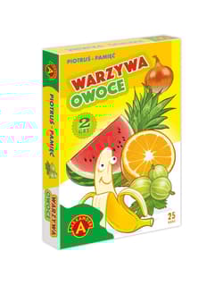 Karty Piotruś + Pamięć Warzywa Owoce
