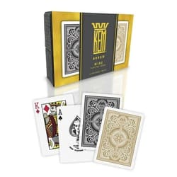 Karty Poker zestaw czarno-złote