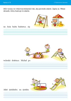 Galeria - zdjęcie nr. 5 - Karty pracy z ćwiczeniami korekcyjno-kompensacyjnymi Klasy 1-3 KARTY PRACY