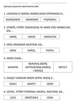 Galeria - zdjęcie nr. 2 - Karty pracy z tekstami do czytania ze zrozumieniem dla uczniów ze specjalnymi potrzebami edukacyjnymi