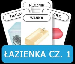 Karty Rozwijamy mowę i myślenie dziecka Łazienka część 1