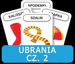 Karty Rozwijamy mowę i myślenie dziecka Ubranie część 2
